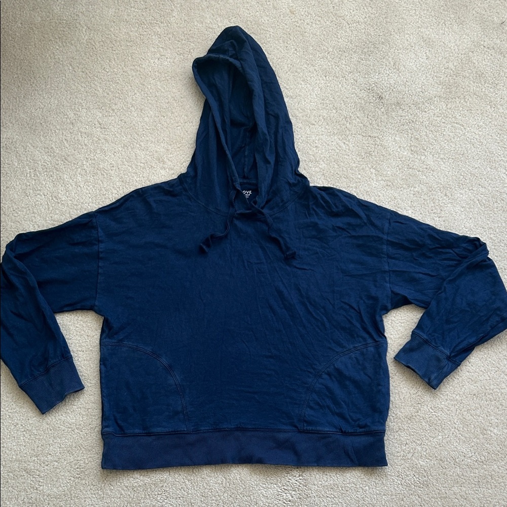 GAP 100% Cotton Dark Blue Women's Hoodie - Size M